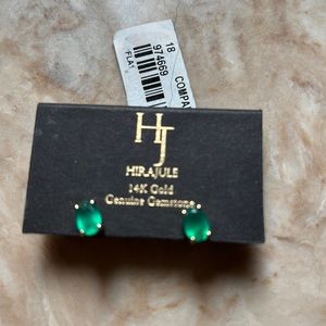 14kt yellow gold onyx studs New 🆕